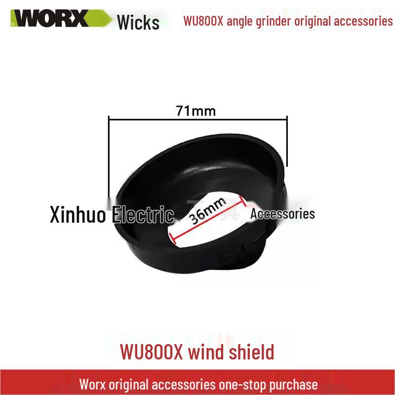 Wickes Angle Grinder Accessory Set: WU800X Head Shell, Carbon Brush, Gear Rotor, Stator, Switch Housing, Spindle.