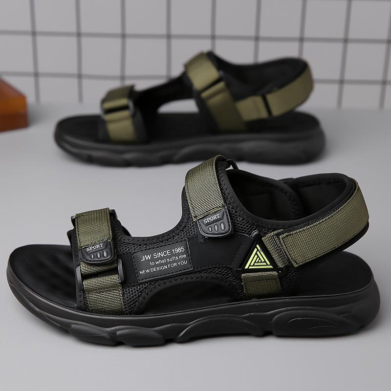 Summer New Men's Breathable Soft Soled Roman Shoes Fashionable Outdoor Mens Brand Comfortable Anti Slip Water Wading Beach Shoes