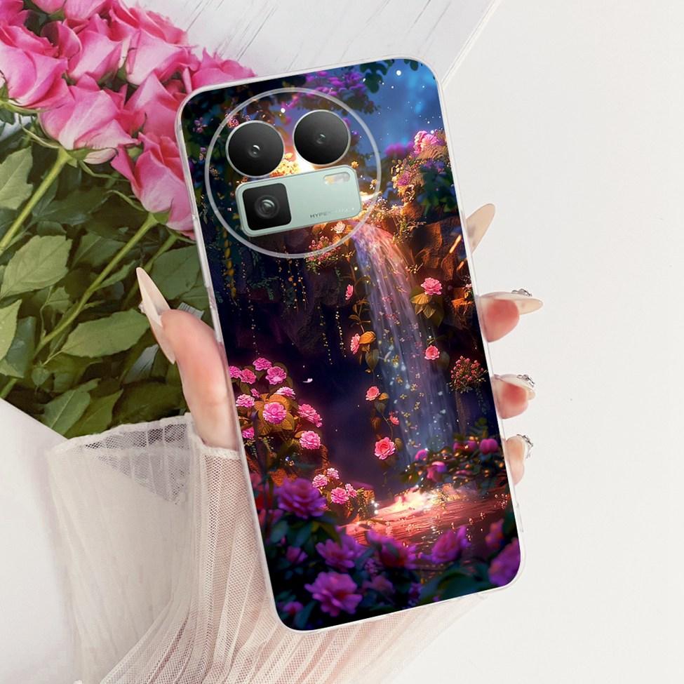 For Realme GT8 Case Cover Cute Cat Fashion Butterfly Luxury Painted Casing For Real me GT8 Bumper