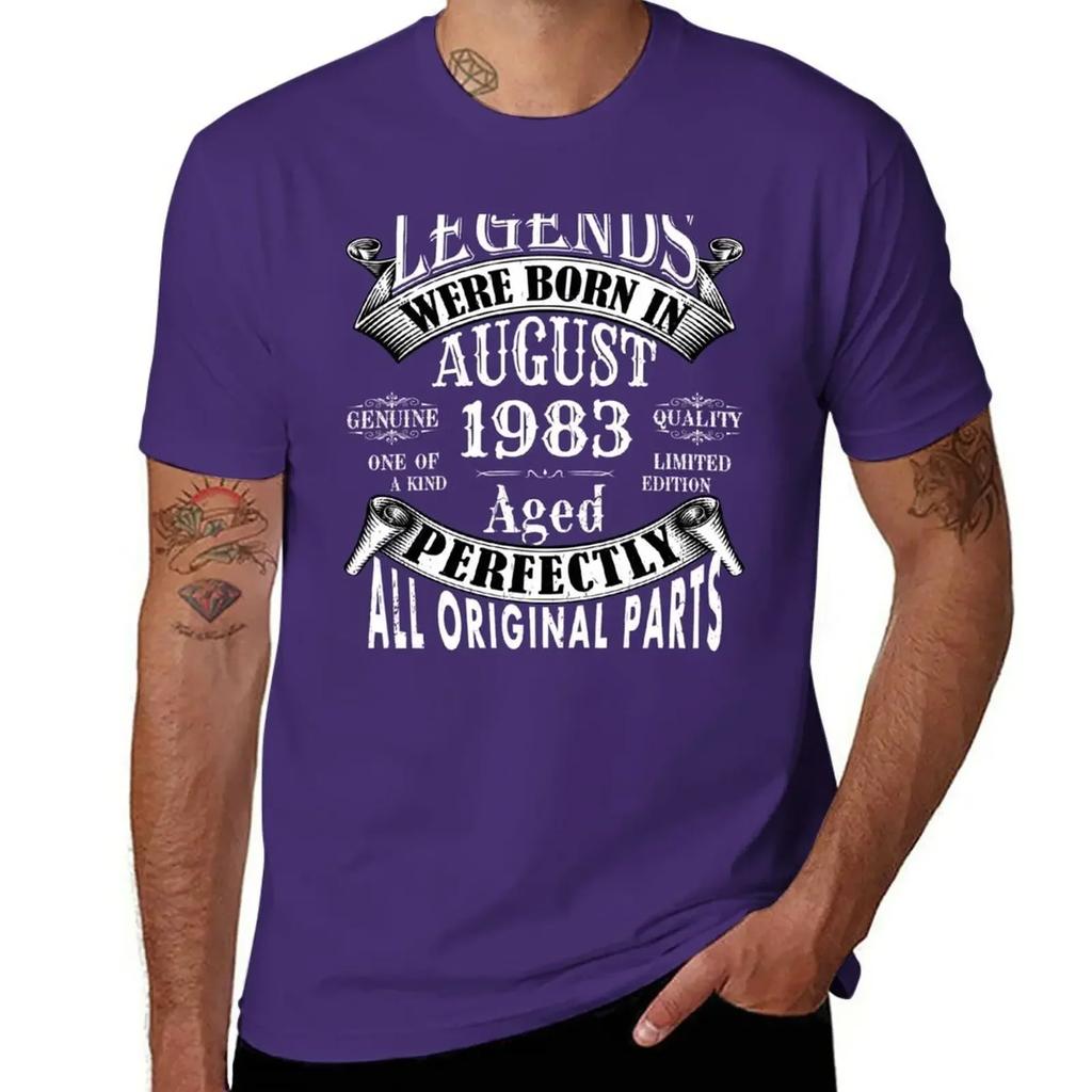 Legends Were Born In August 1983 Limited Edition Birthday Vintage Quality Aged Perfection T-Shirt