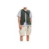 Under Armour Solid Color Pocket Design Logo Print Zipper Outdoor Work Vest Men vests Baroque-Green 1387983-310