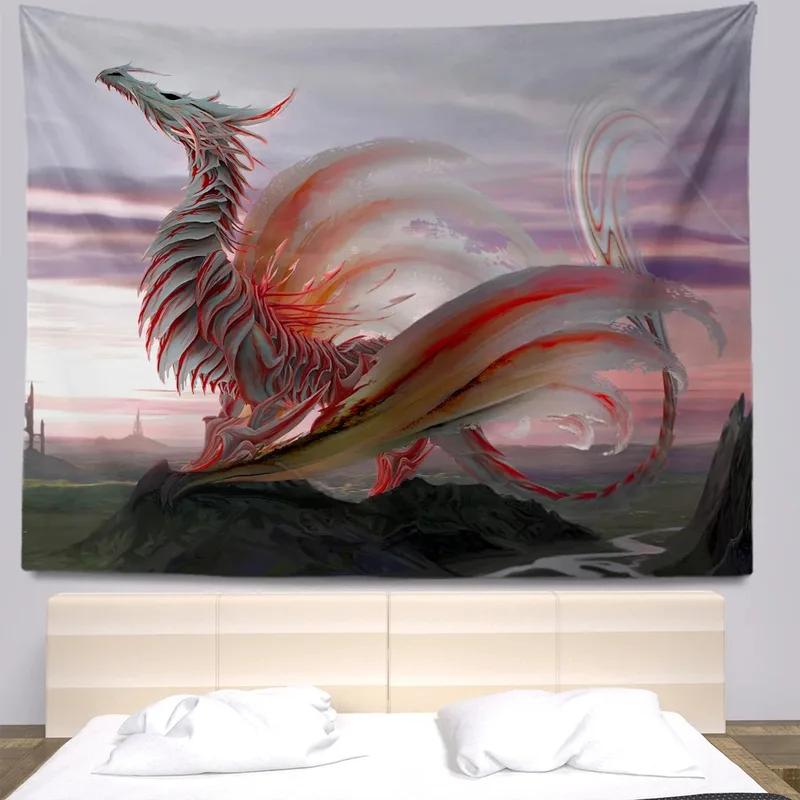 Fierce Dragon Hanging Cloth Office Living Room Tapestry Home Wall Decoration Tapestry