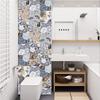 10 PCS PVC Tile Sticker Set Self Adhesive Removable Tile Waterproof Kitchen Bathroom Furniture Stairs Home Decor