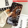 2DFlat Tiger Close-Up Portrait Phone Case All Inclusive Film Hard iPhone Case, Compatible with iPhone 18 Pro Max 17 16 15 14 13 12 11