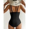 2025 Swimming Suit for Women One Piece Swimsuit Plus Size Swimwear Sexy Deep V-neck Bodysuit Bikini Thong Monokini Bathing Suit