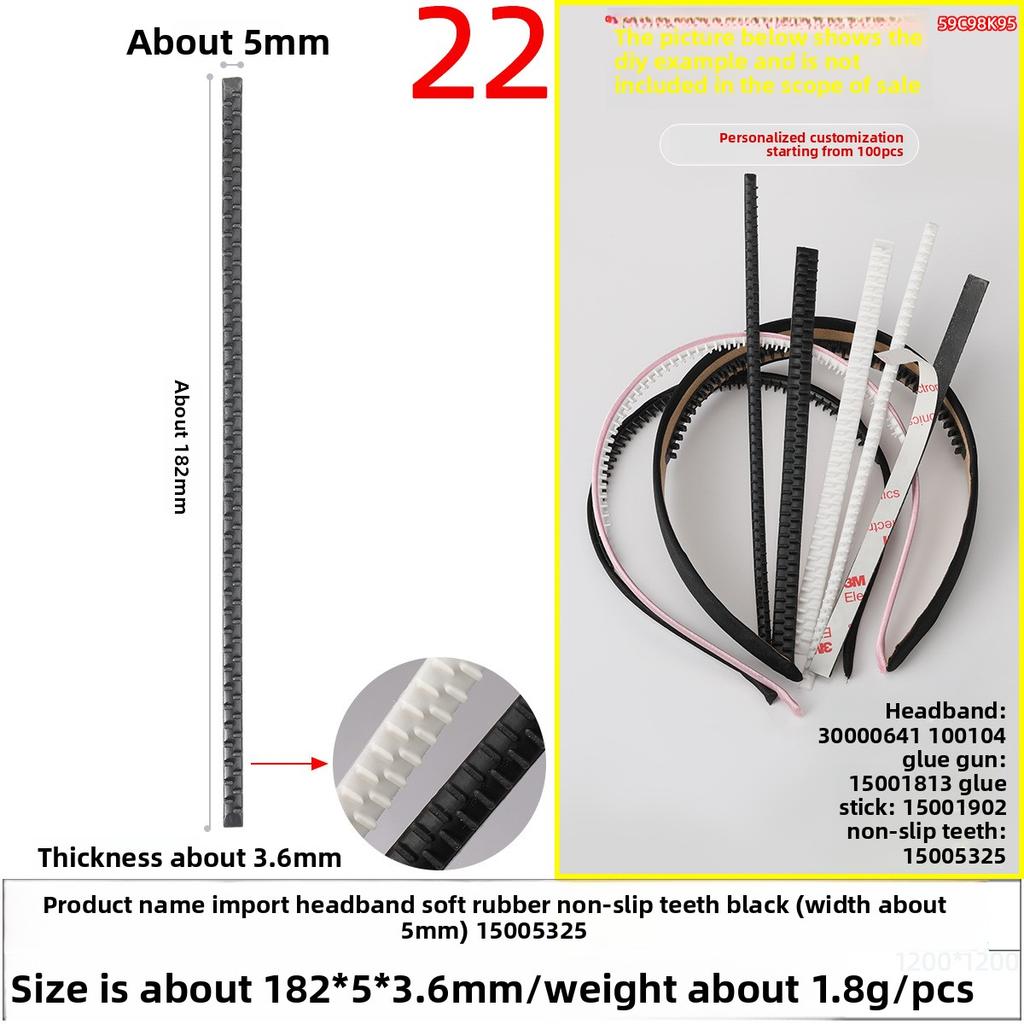 The Hair Band and Hair Accessory Are Firm with Anti-slip Strips and Teeth That Come with Self-adhesive Stickers and Are Not Easy To Fall Off