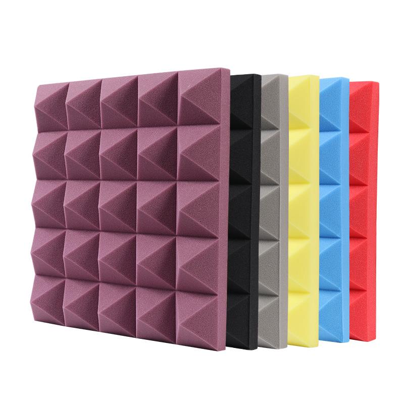 Pyramid Sound Insulation & Absorption Cotton: Strong Noise Reduction for Bedrooms, KTV, and Home - Self-Adhesive.
