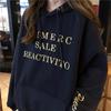 Women's Velvet Heavy Embroidery Loose Hooded Sweatshirt for Autumn and Winter Long Sleeve Base Shirt Jacket Top
