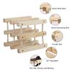 Wine Rack  Standing Wine Rack Wood Stackable Modular Wine Rack Wine Holder  Standing For Kitchen Bar Countertop 6 Bottle