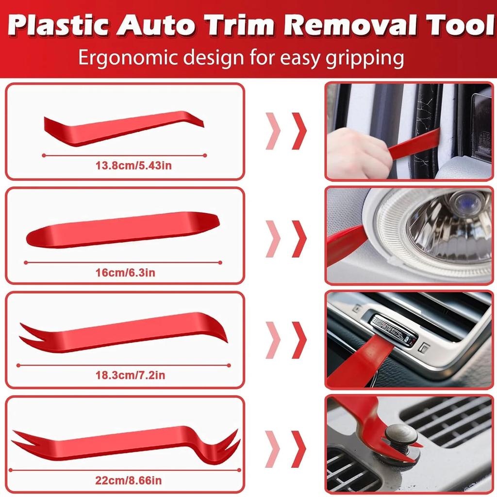 Remover Tool Gasket Scraper Telescoping Magnetic Pickup Tool For Automotive Car Body Door Panel Fastener Removal