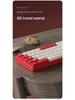 Black Duke AK680 Dual-Mode Wireless/Wired Mechanical Keyboard, Hot-Swappable, 68 Keys, Tea & Red Switch Options