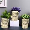 3D Little Girl Gypsum Silicone Molds for Making Succulent Plant Flower Pot