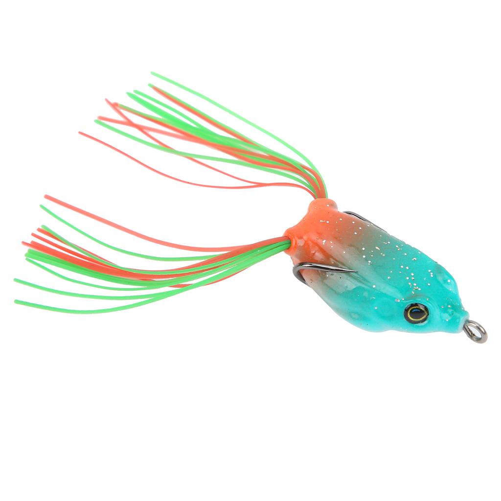 Artificial Fish Snakehead Bait Lifelike Soft Frog Lure Swimbait with Hook and Tail3#