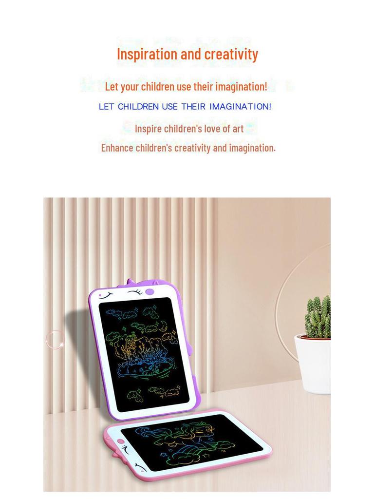 8.5-Inch LCD Colorful Erasable Drawing Board for Kids – Eye Protection Educational Toy and Holiday Gift