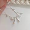 Bow Tie Tassel Necklace, Princess, Simple, Cute, Sweet, Fashionable Gift, Collarbone Chain