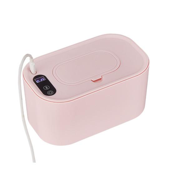 Portable Baby Wipe Warmer Adjustable LED Display Large Capacity Home Travel Fast Heating Diaper Wet Wipe Holder Dispenser Heater