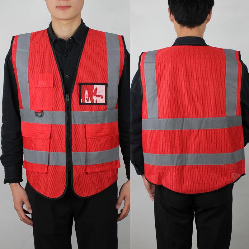 Breathable Mesh Reflective Safety Vest for Inspection, Construction, Riding, and Gardening