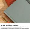 A5 Leather Business Notebook, with Strap Design, Work Meeting Record Book, Subject Notebook, Thickened Student Diary, Lined Pages