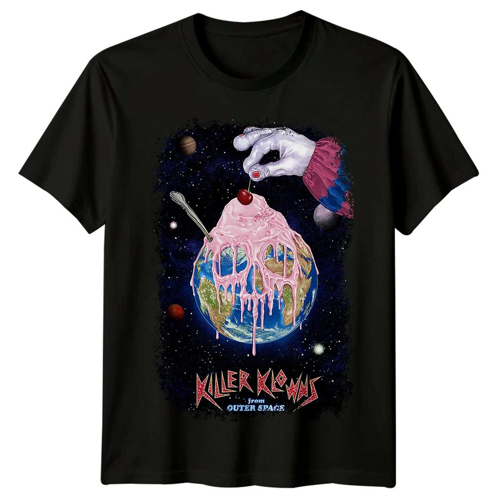 Killer Klowns dallo Spazio (1988) Maglietta Classica Ispirata ai Poster dei Film