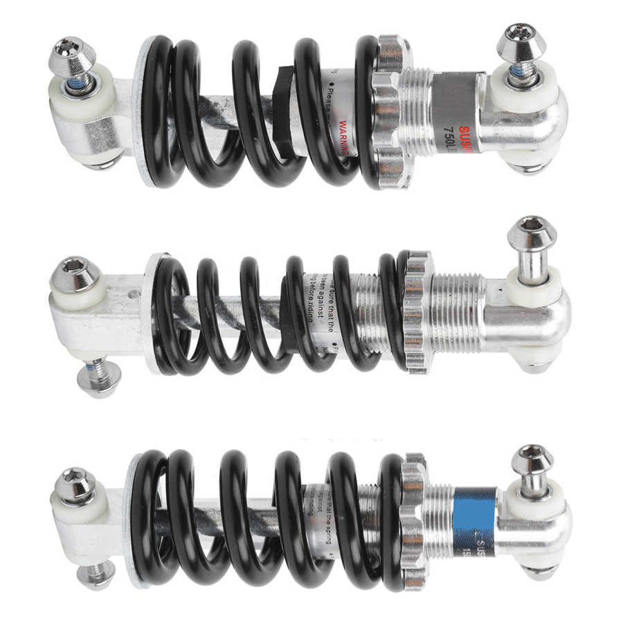 Bike Rear Suspension Damper Spring Bike Shock Struts Coil Spring Shocks Absorber Suspension Damper 150mm Steel