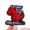 NEW Cartoon Animal Embroidered Patches Goose Frog Cat Patch Iron On Patches For Clothing Hats Jackets Backpack Embroidery Badges