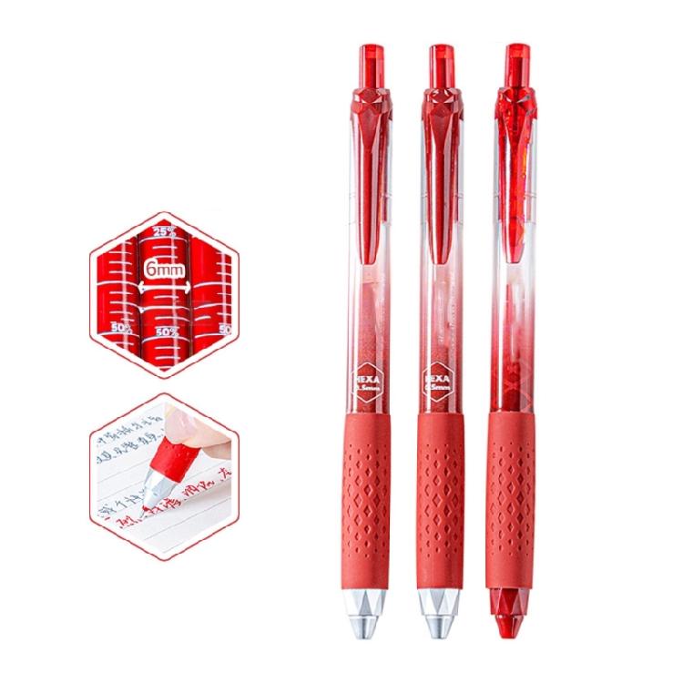 3PCS Retractable Gel Pen for Writing Note Taking Journaling Quick Drying Gel Inks Pen 0.5MM Tip Office School Supplies