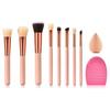 Stroke of Beauty - Set of 8: Makeup Brush + Blender Beauty Sponge + Silicone Brush Cleaning Pad