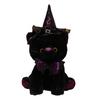Halloween Black Cat Stuffed Toy For Kids Cartoon Animal Plush Pillow Halloween Decoration Gifts For Girls & Boys