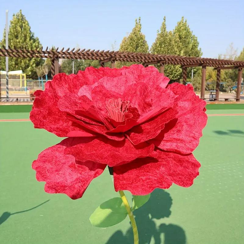 Handmade Photography Props Ornament Artificial Flower DIY Solid Color Party Velvet Material Beautiful Home Decoration