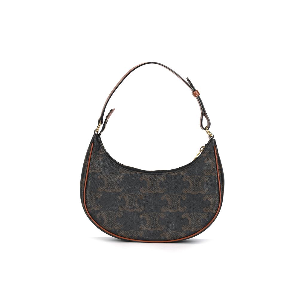 Celine Ava Classic Monogram Shoulder Bag Women Shoulder Bag Brown 193952EIC-04LU