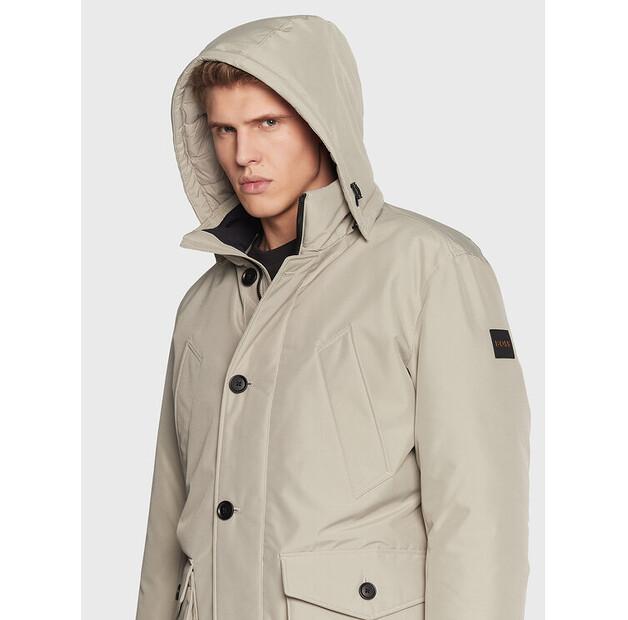 Winter Jacket Boss Osiass 50477966 Beige Color, Standard Fit