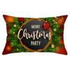 Christmas Simple Print Series Peach Skin Waist Pillowcase Home Sofa Pillowcase Office Pillowcase
