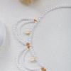 Boho Faux Pearl Shell Belly Chain for Women Gold Color Layered Tassel Waist Belt Summer Beach Vacation Body Jewelry