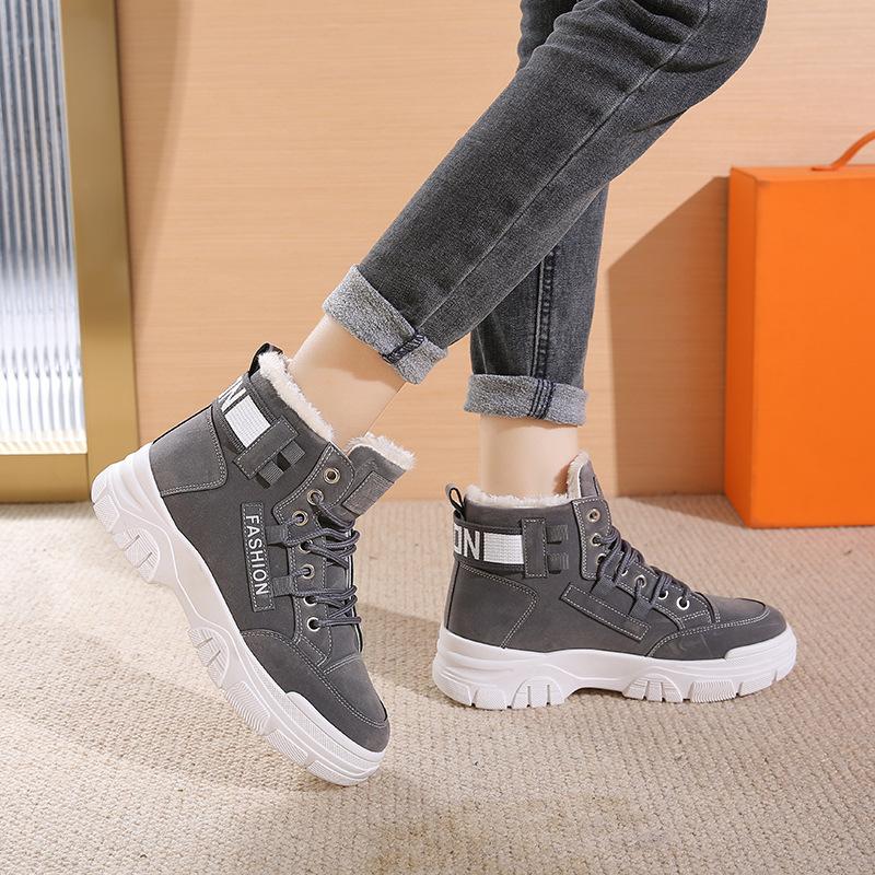 Women Bottes 2022 Fashion Snow Boots Women Comfort Winter Women Boots Warm Plush Ankle Boots Platform Botas Botines Mujer
