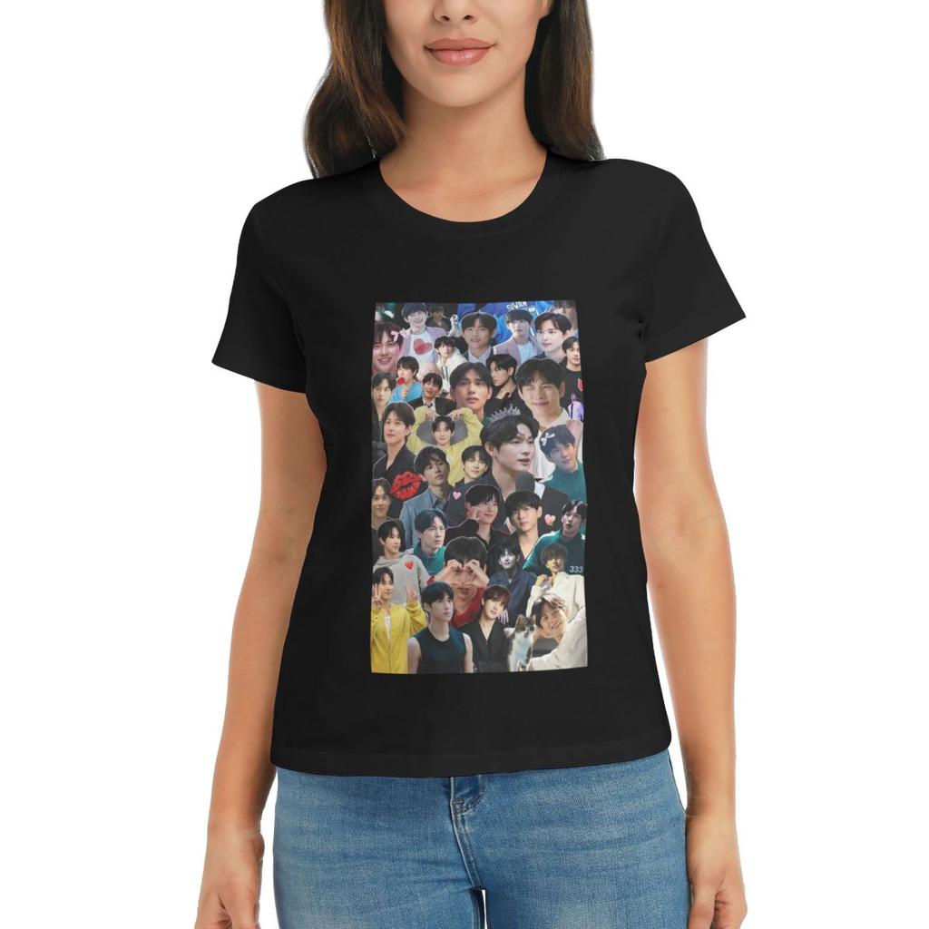 Women TShirt Yim Si Wan Kpop Summer Short Sleeve Tees ONeck Cotton T Shirts Clothes Tops Streetwear