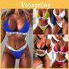 Sommer Sexy Damen Bikini Set Badeanzug Weiches Material Push-Up V-String Design