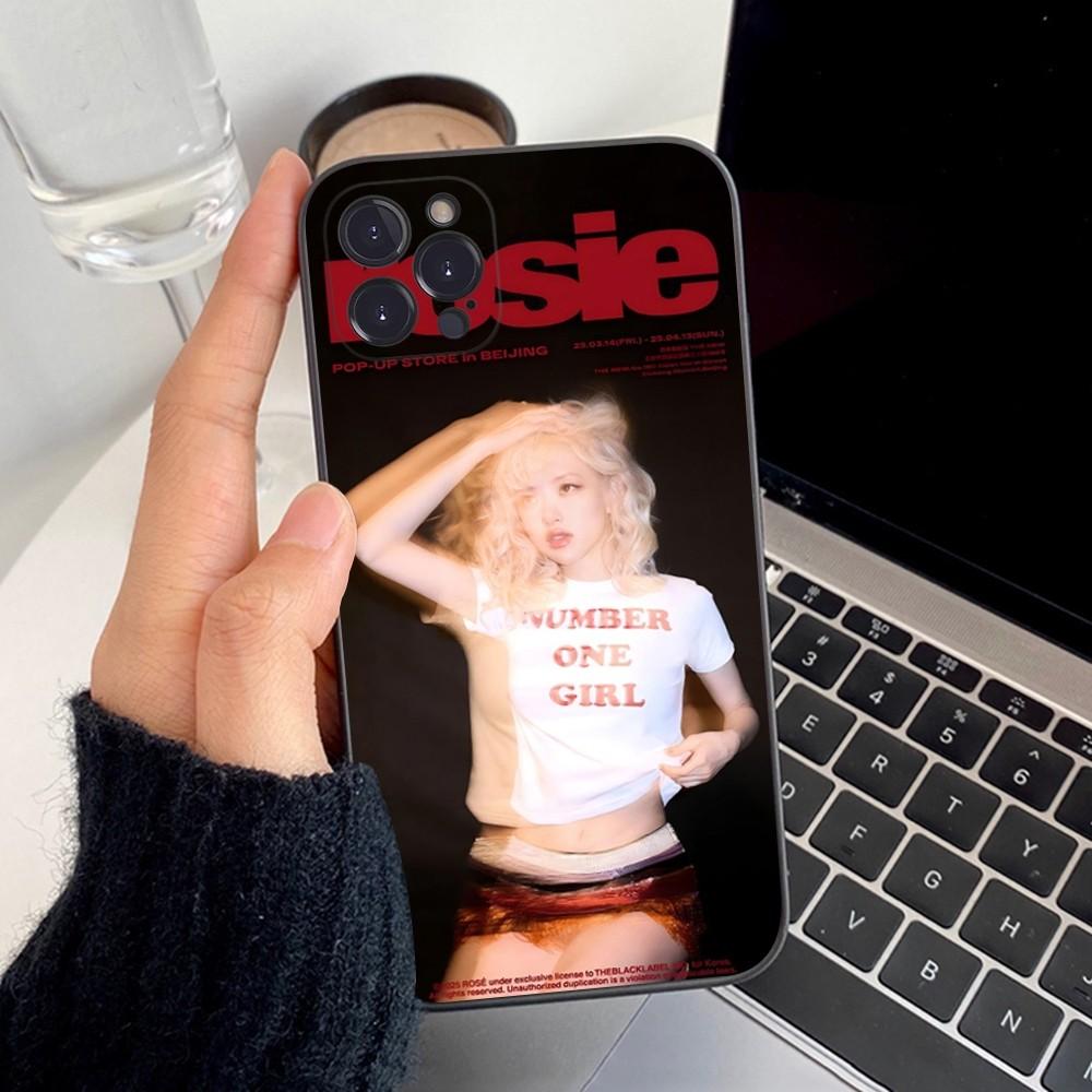 KPOP Rosie APT Phone Case Silicone Soft For IPhone 18 16 15 14 13 12 11 Pro Mini XS MAX Plus X Cover