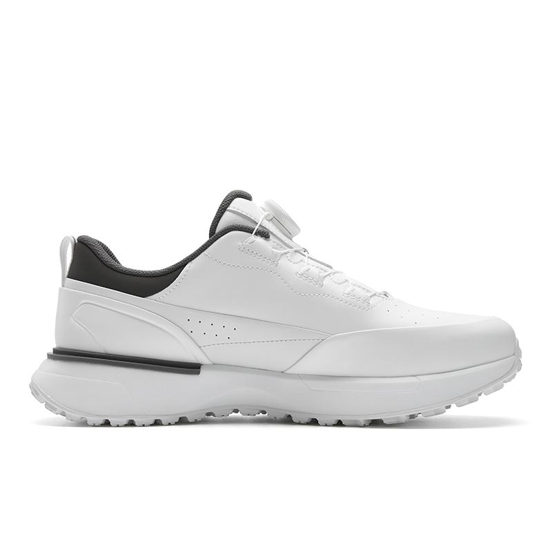 FILA GF DRIVEX Cushioning Slip Resistant Abrasion Resistant Low top Golf Shoes Men's Bright White/Deep Eagle Gray A12M611712FBB