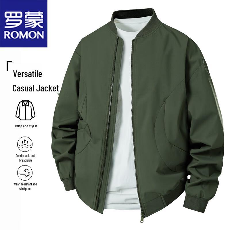 

ROMON Men s Casual Stand-Collar Jacket 2XL