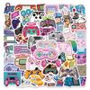 10/30/60pcs Funny Colorful Video Game Console Stickers Vintage Gamepad Cartoon Sticker Stationery Notebook Phone Decals Toy Gift
