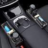 Universal Leather Vehicle Storage Solution For Driver Seat Area Works In Most Cars Stores Phone Sunglasses And Cup