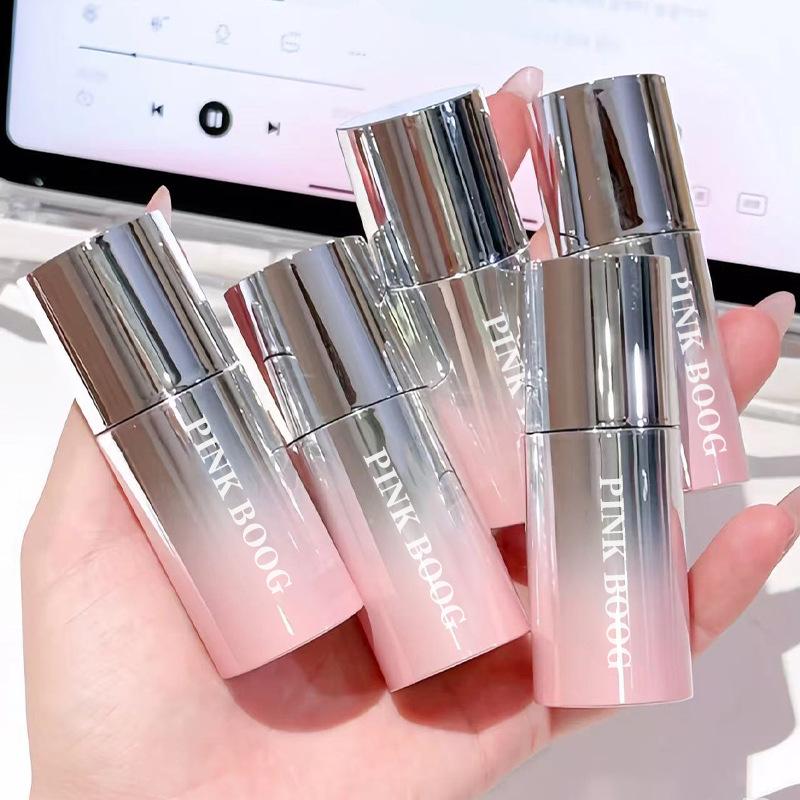 Gradient Pink Lip Tint: Mirror Finish, Plumping, Non-Fading, Moisturizing, Nude Makeup Lipstick