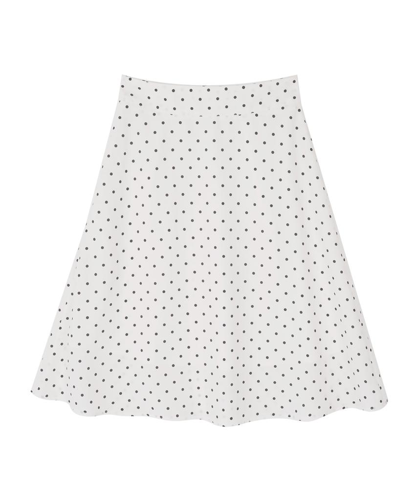 HIGH SCHOOL DISCO Dot Flare Midi Skirt