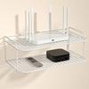 Wall-Mounted WiFi Router Shelf No-Drill Set-Top Box Storage Rack Home Cable Organizer Heat Dissipation Bracket