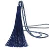 Fashion Women Tassel Pendant Faux Crystal Beaded Long Necklace Jewelry Gift