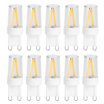 10Pcs G9 Base LED Light Bulbs 1.5W AC110V BiPin Bulb for Chandelier Ceiling Light Wall Lamp