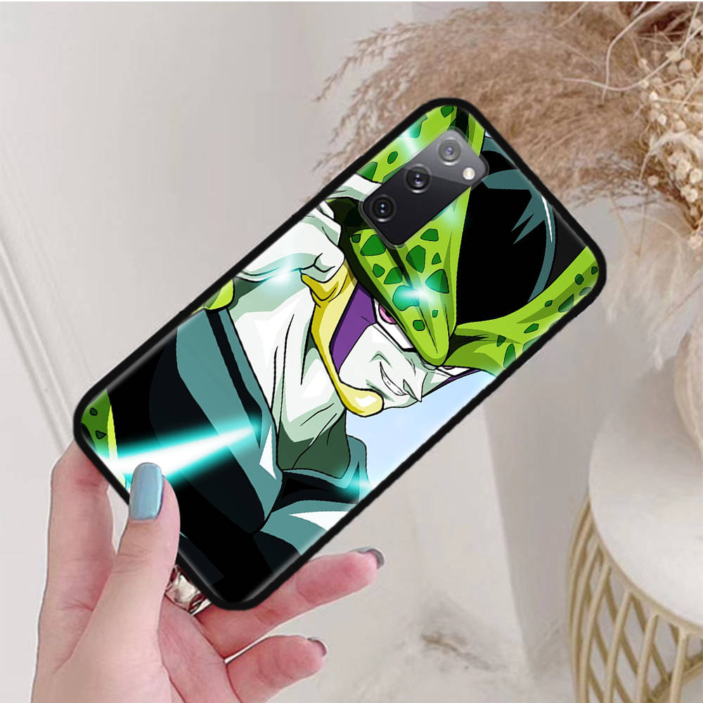 Black Case for iPhone 16 15 Plus 14 13 12 11 Pro 8 6 SE XR XS Max P30 Nova 5T Y5P Y6 Y7 Y8P Y9 Realme C30 C33 C31 W-88 Dragon Ball Cartoon