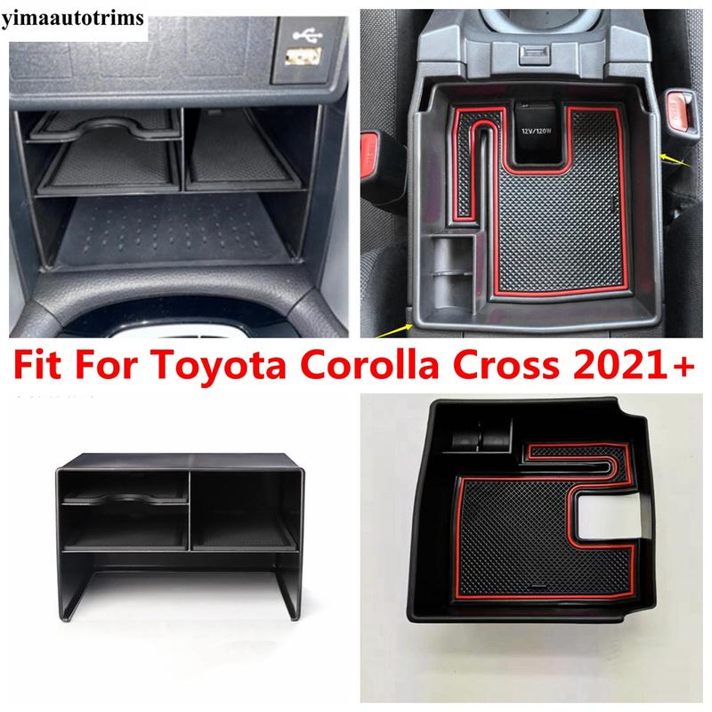 Car Central Control Armrest Storage Box Container Pallet Phone Case Holder For Toyota Corolla Cross XG10 - 2025 Accessories