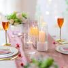 Tall Clear Vase for Centerpieces, Glass Hurricane Candle Holders for Pillar or Floating Candles Round Vases for Wedding Annivery