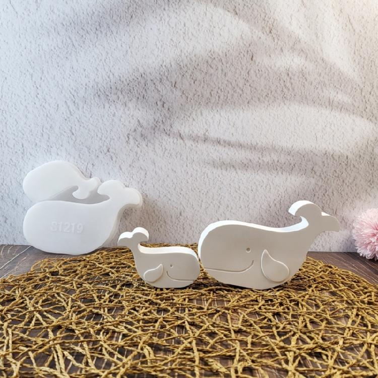 3D Whale Statue Silicone Molds for Epoxy Resin Craft Handmade Candle Chocolate Fondant Mould Silicone Soap Molds